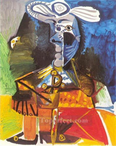 Le matador 1 1970 Cubism Oil Paintings